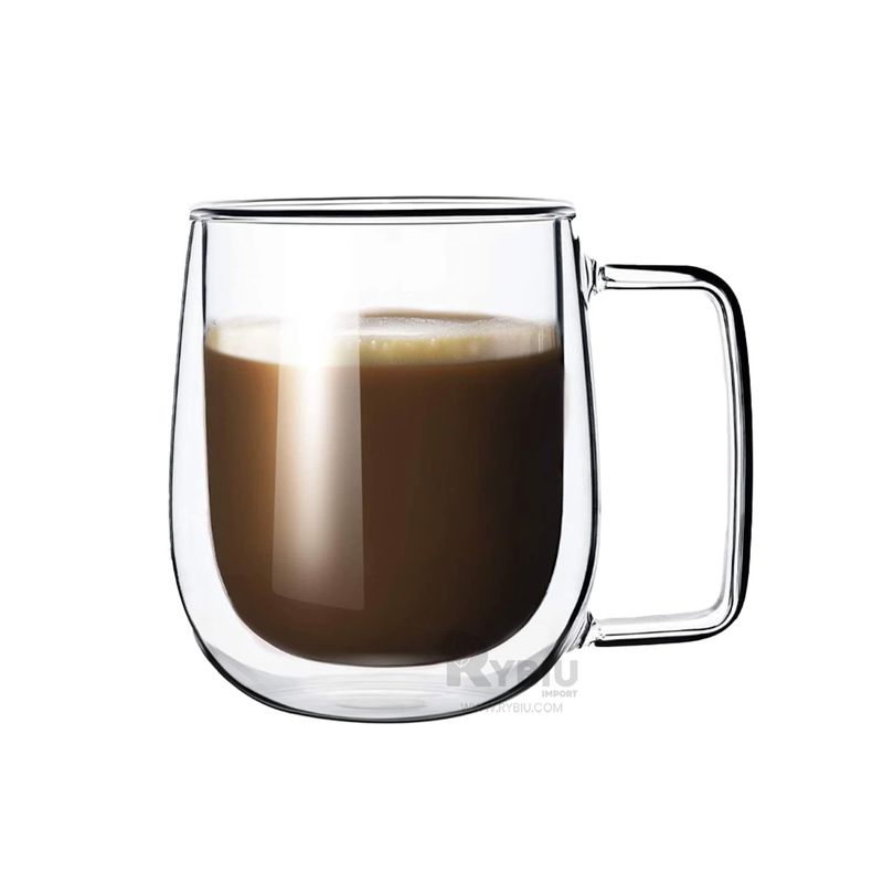 RYBIU IMPORT - Taza de Cafeteria en 100ML Asa Cuadrada Y+Regalo Agendita