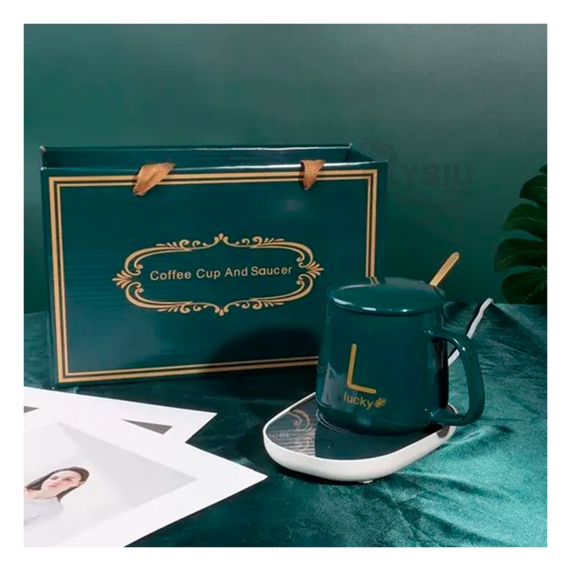 RYBIU IMPORT - Calentador Util y Termico en Color Verde Y+Papel de Regalo