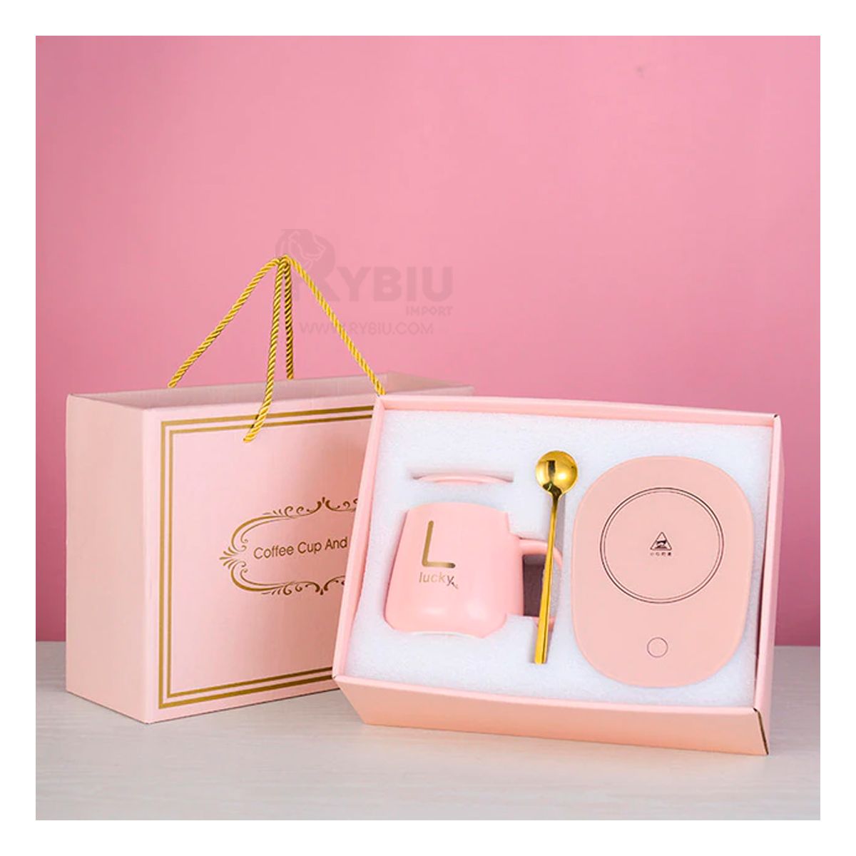 GENERICO - Calentador Innovador a Corriente en Rosado Y+Regalo Stickers