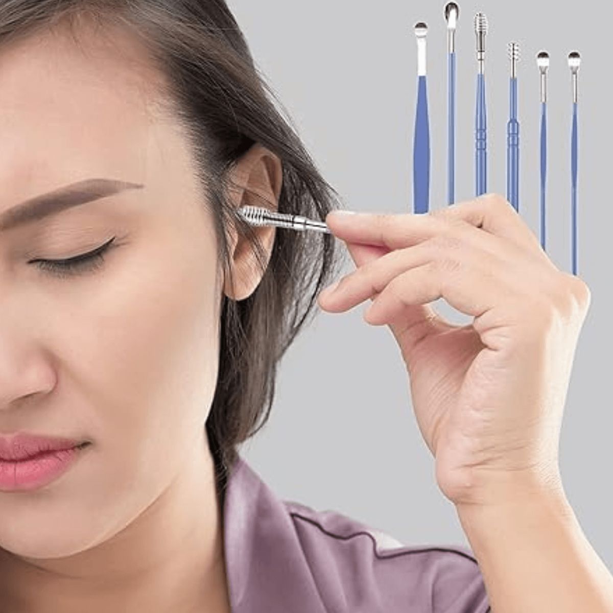 OEM - Set Profesional de Limpieza de Oídos 6 en 1 c