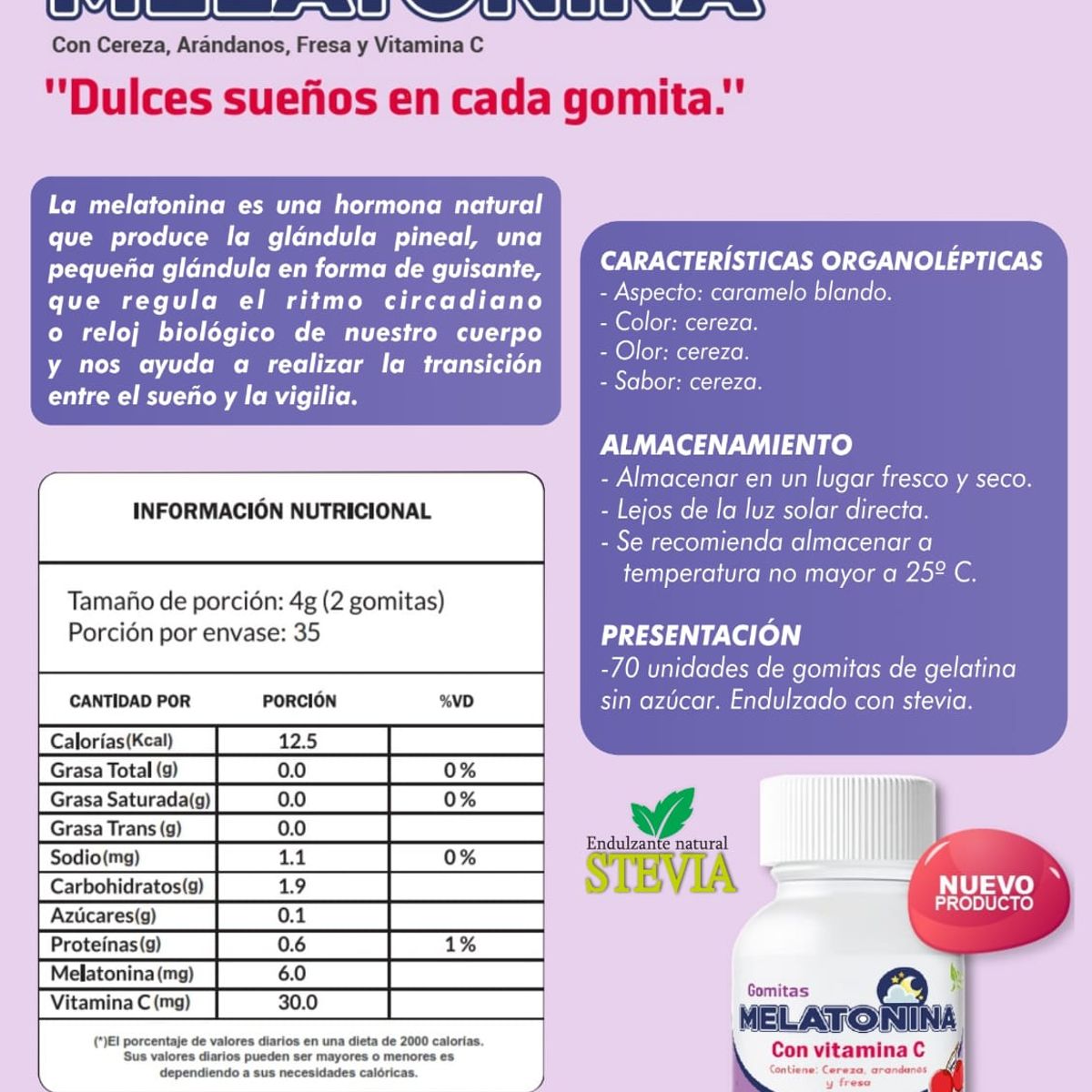 NATURFHES - GOMITAS DE MELATONINA X 70 GOMITAS