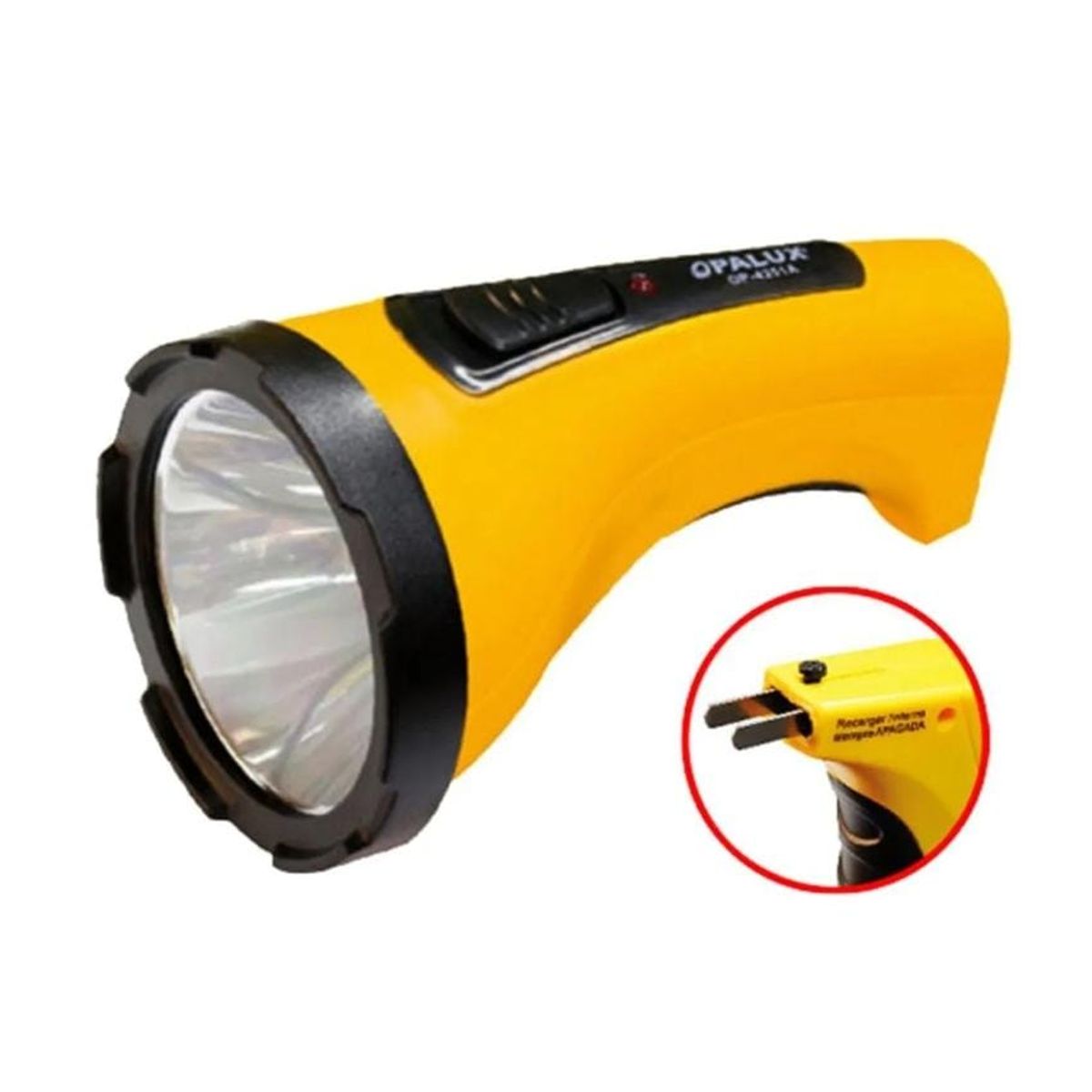 OPALUX - Linterna LED 5W Hi-power Recargable