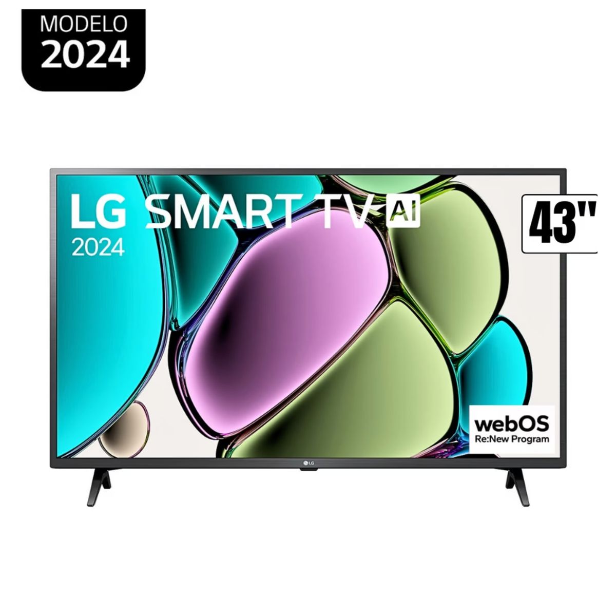 LG - Televisor LG 43 pulg. FHD Smart TV AI 43LR6000PSA Modelo 2024