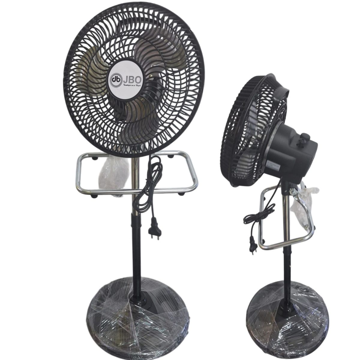 GENERICO - PACK 2Ventilador 3 en 1 Pared Meza y Pedestal ORBITAL de 3 Aspas NEGRO