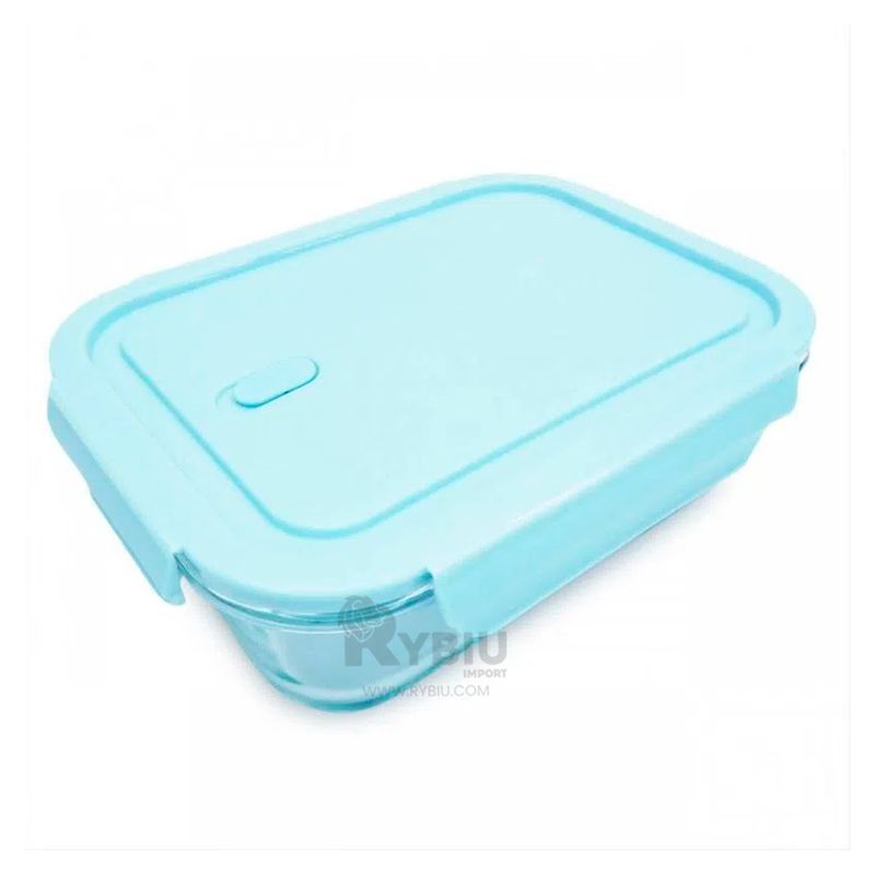 RYBIU IMPORT - Recipiente Ideal de 3 Partes en Celeste Y+Gift MiniAgenda