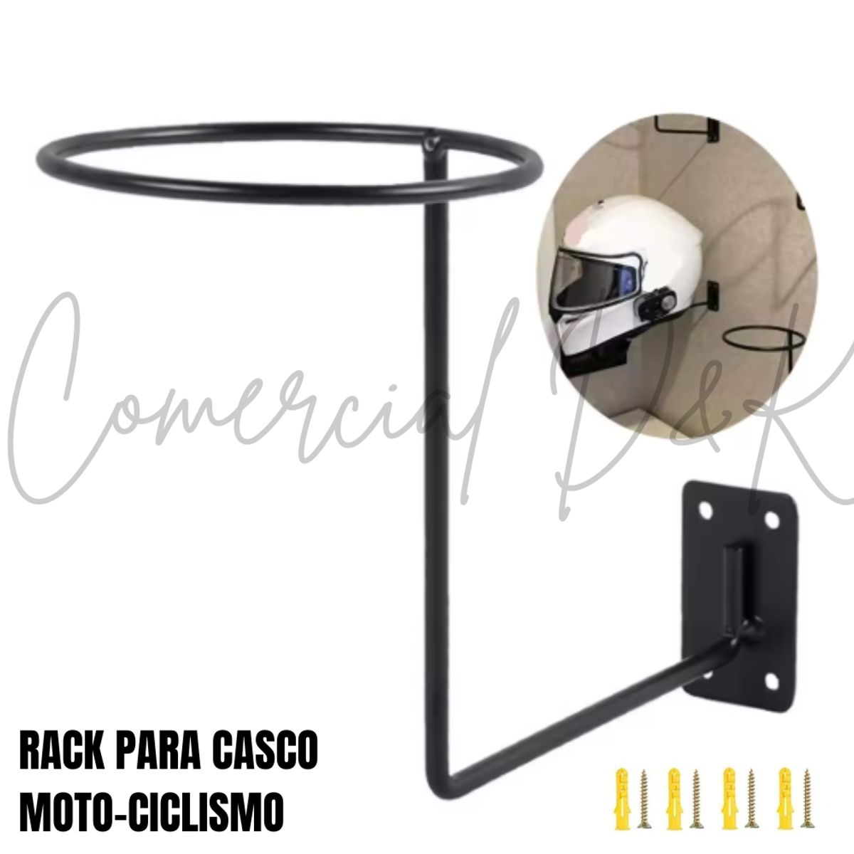 GENERICO - RACK PARA CASCO MOTO-CICLISMO