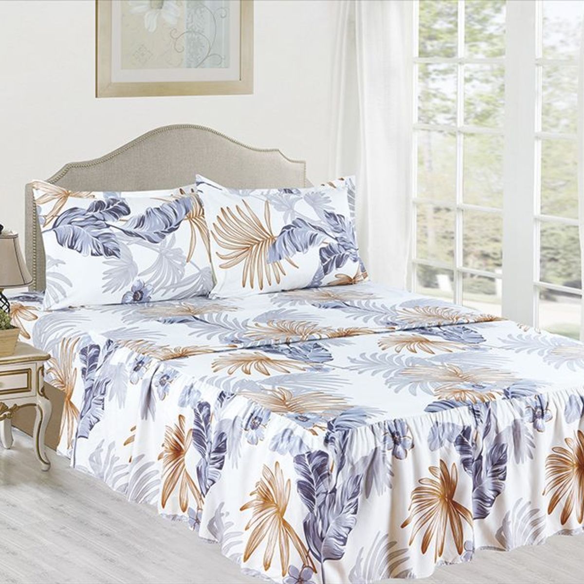 CASATEX - Juego de Sábanas Con Blonda 4 Piezas - 1.5 Plazas Casatex