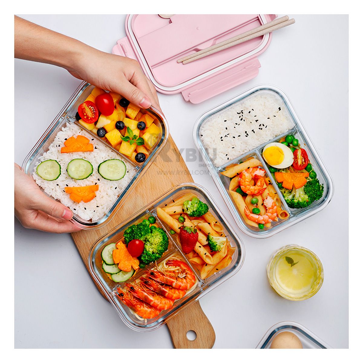 RYBIU IMPORT - Taper Resistente de 3 Secciones en Rosado Y+Regalo Agendita