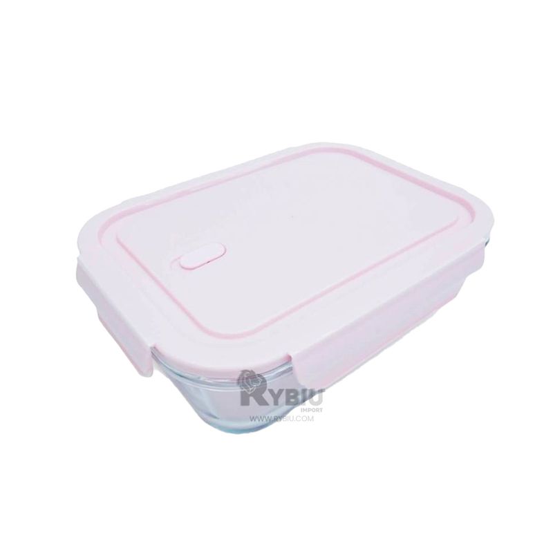 RYBIU IMPORT - Recipiente Moderno de 3 Huecos en Rosado Y+Regalo Agendita