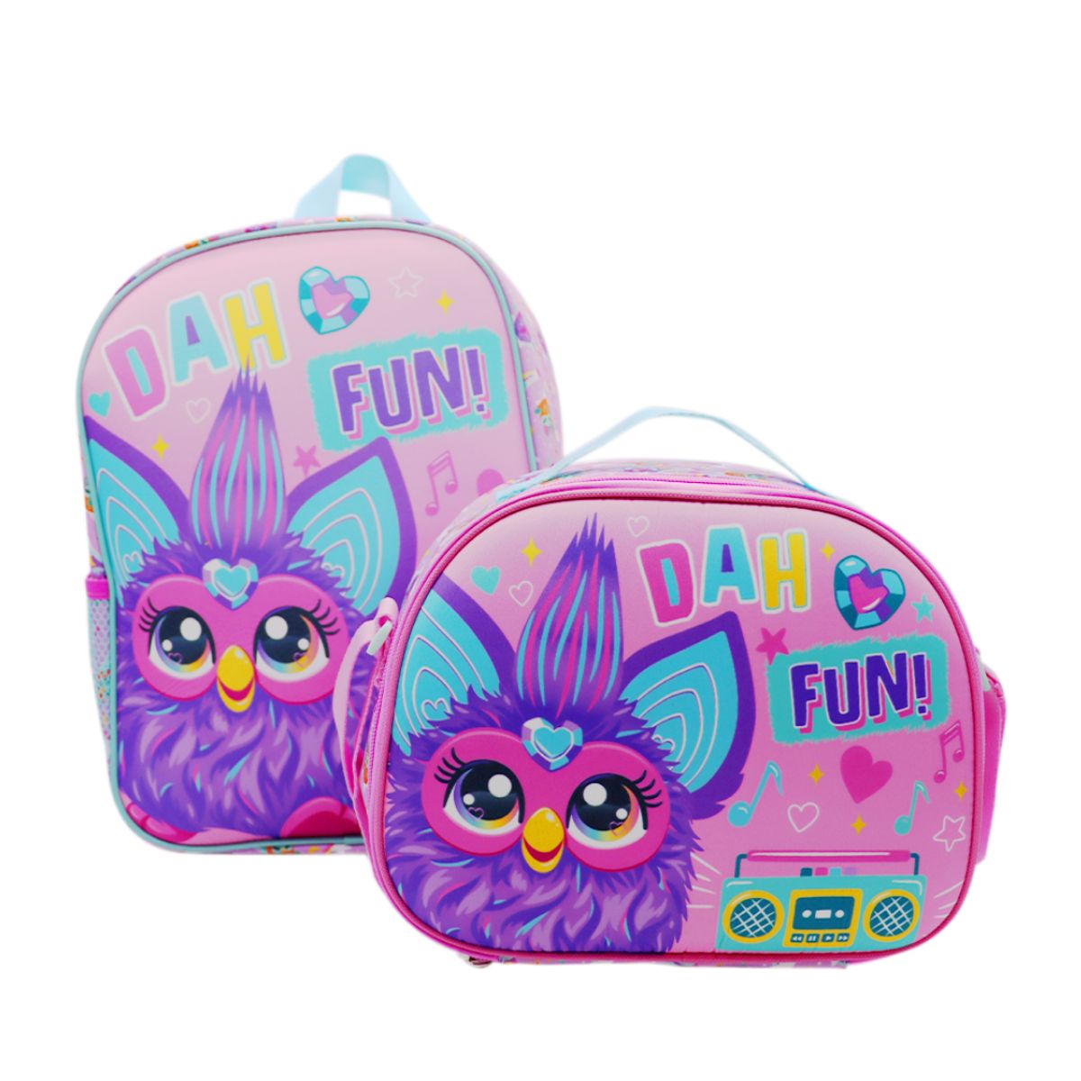 CHILDRENS CLUB - Pack Escolar Nido Mochila + Lonchera Furby Niña