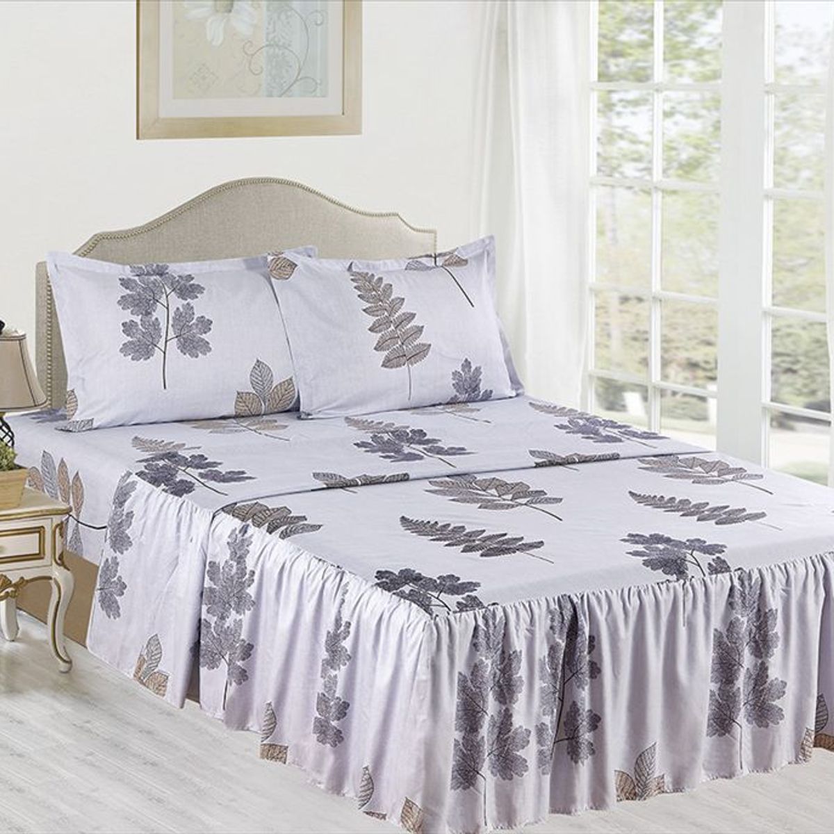 CASATEX - Juego de Sábanas Con Blonda 4 Piezas - 1.5 Plazas Casatex