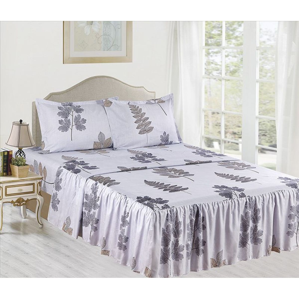 CASATEX - Juego de Sábanas Con Blonda 4 Piezas - 1.5 Plazas Casatex