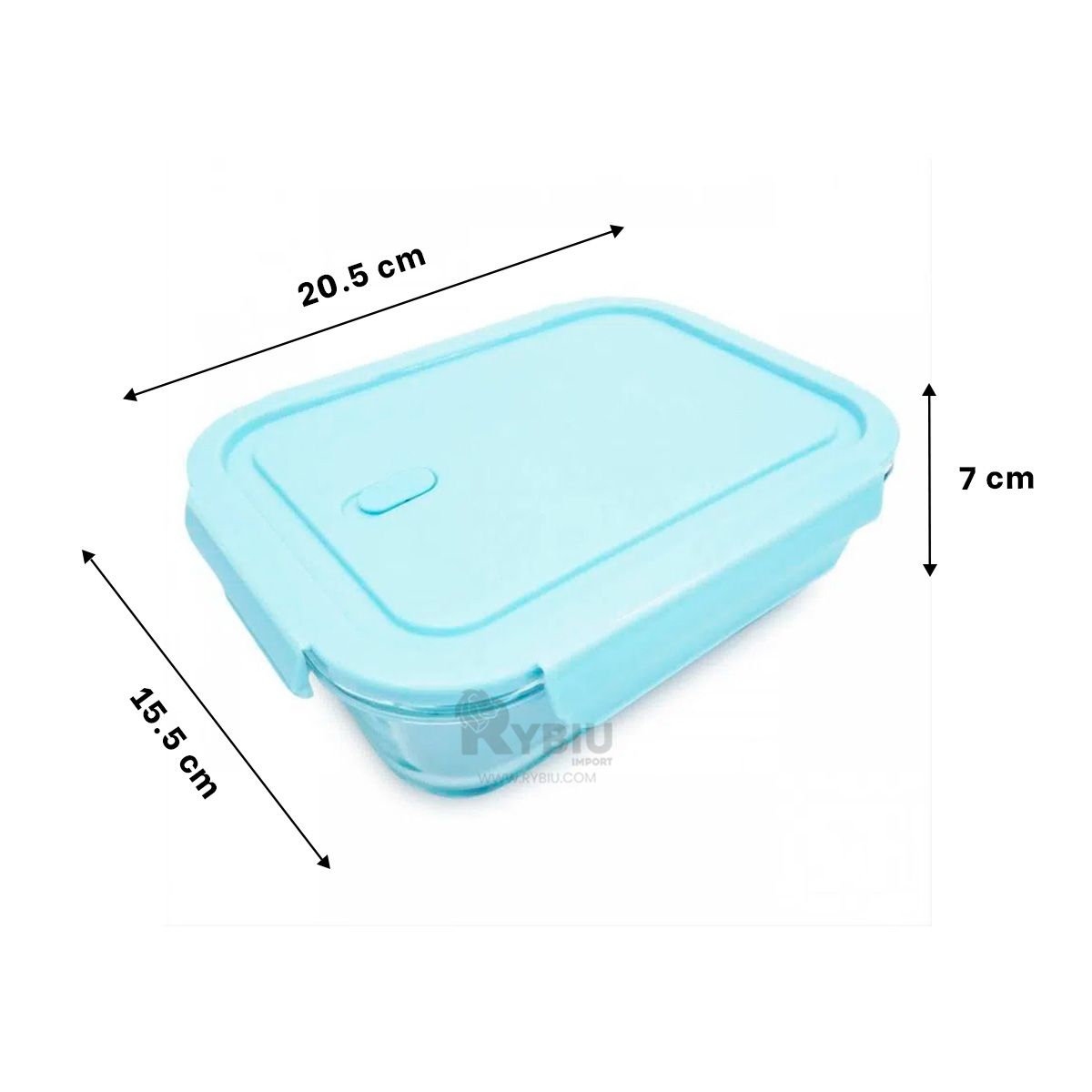 GENERICO - Recipiente Practico de Panes Celeste Y+Envoltorio de Regalo