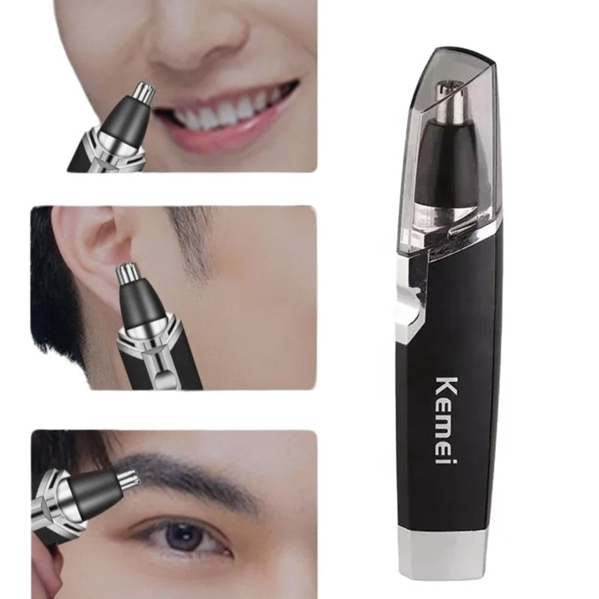 KEMEI - Depiladora Vello Nasal Portátil Oídos Kemei Unisex Viaje Genieka