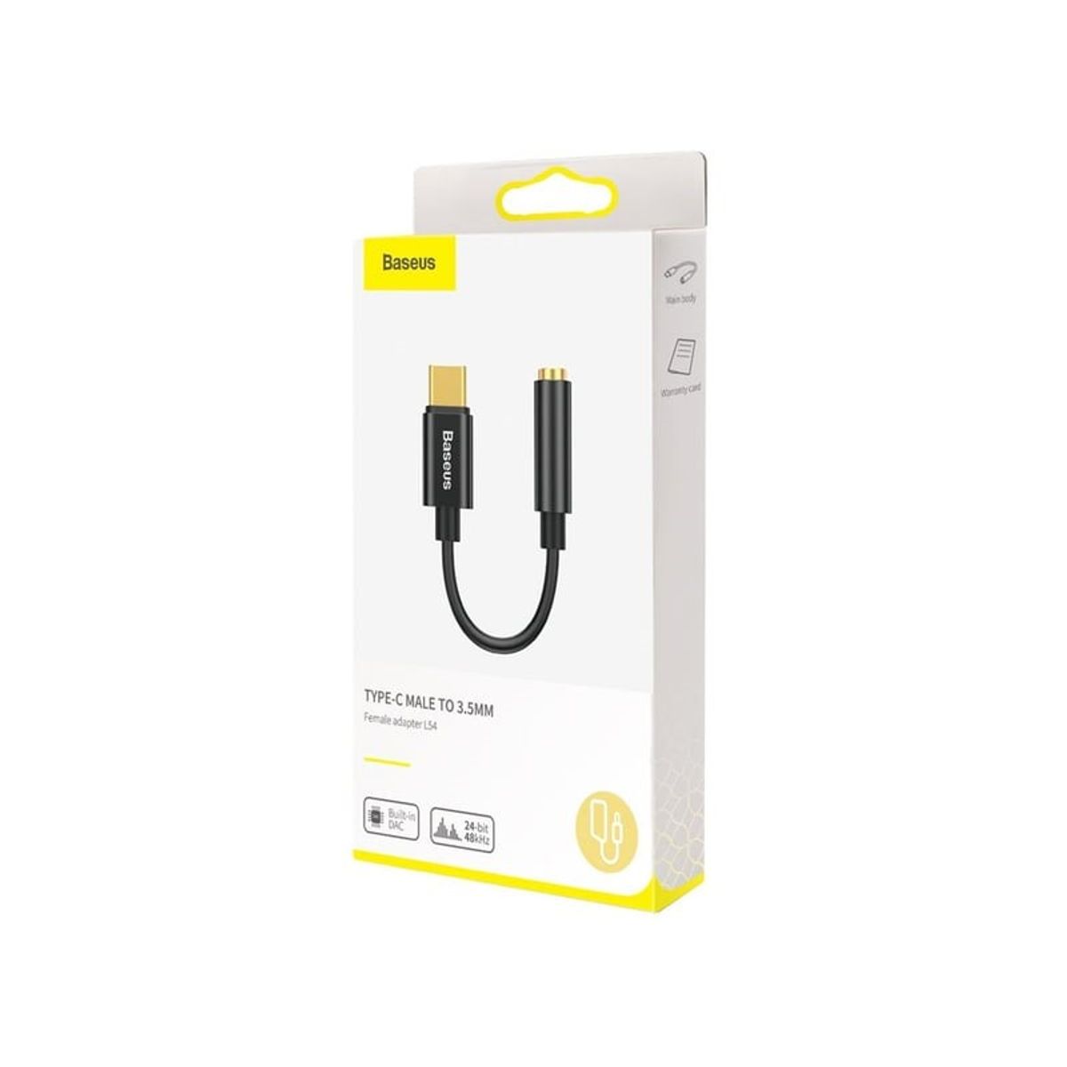 BASEUS - BASEUS OTG Adaptador Tipo C a 3.5 AUDIO NEGRO