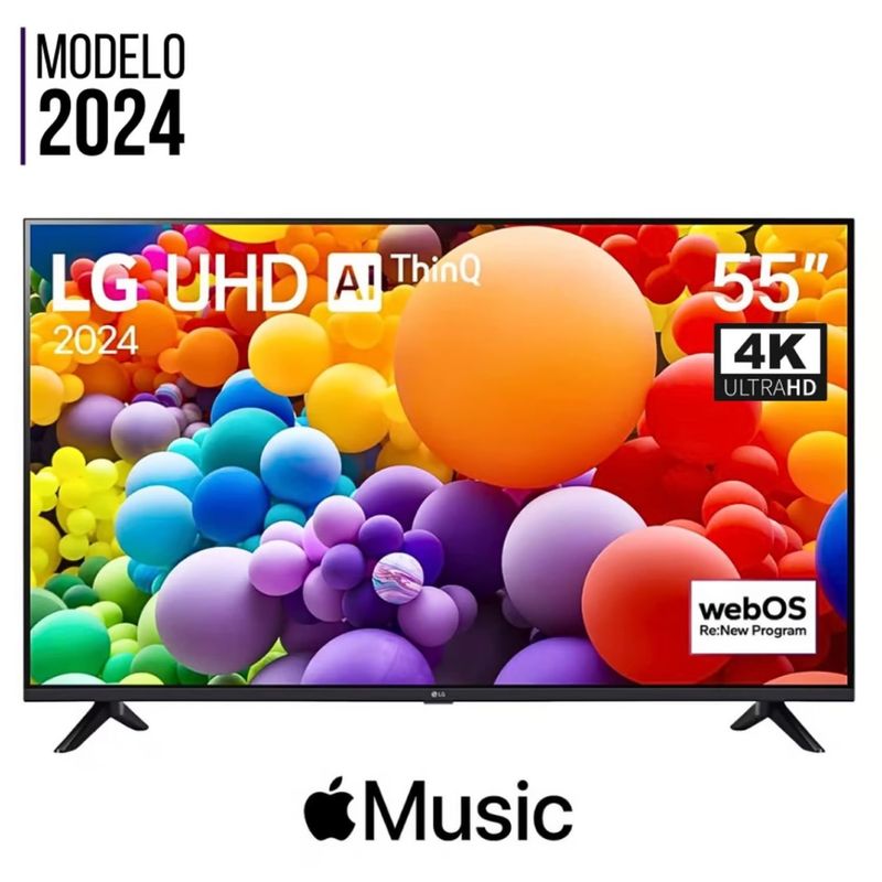 LG - Televisor LG 55 Pulg. LED Smart TV 4K UHD ThinQ AI 55UT7300 Modelo 2024