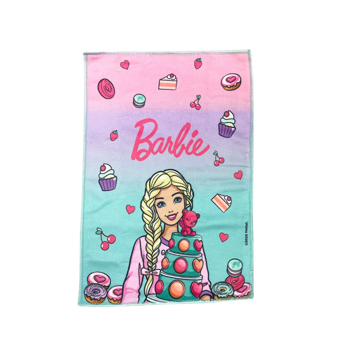 CHILDRENS CLUB - Set de toalla x2 Barbie Cupcakes