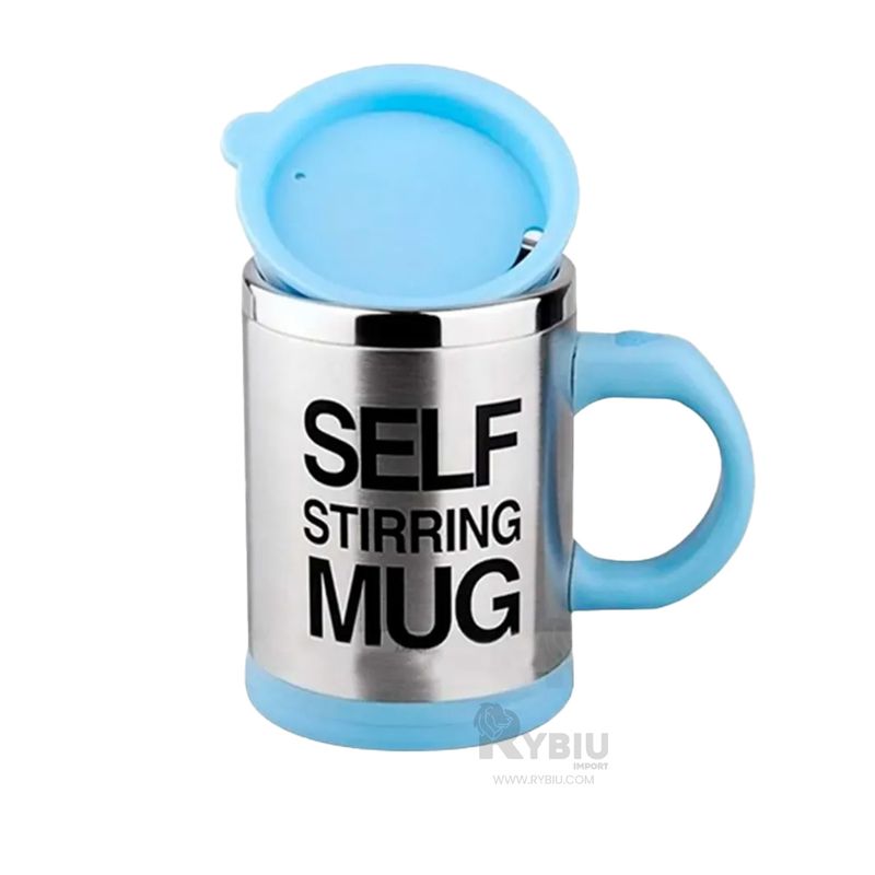 RYBIU IMPORT - Vaso Practico de 400ml Coloracion Celeste Y+Gift Stickers