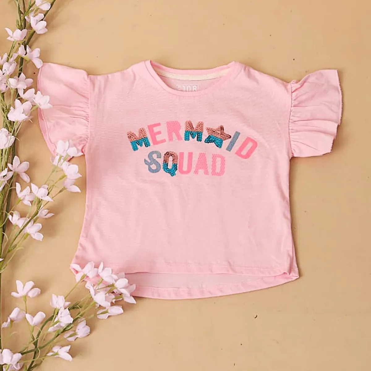 GENERICO - Polo Básico Niña Cuello Redondo Alto Samantha Color Rosa Estacion 108