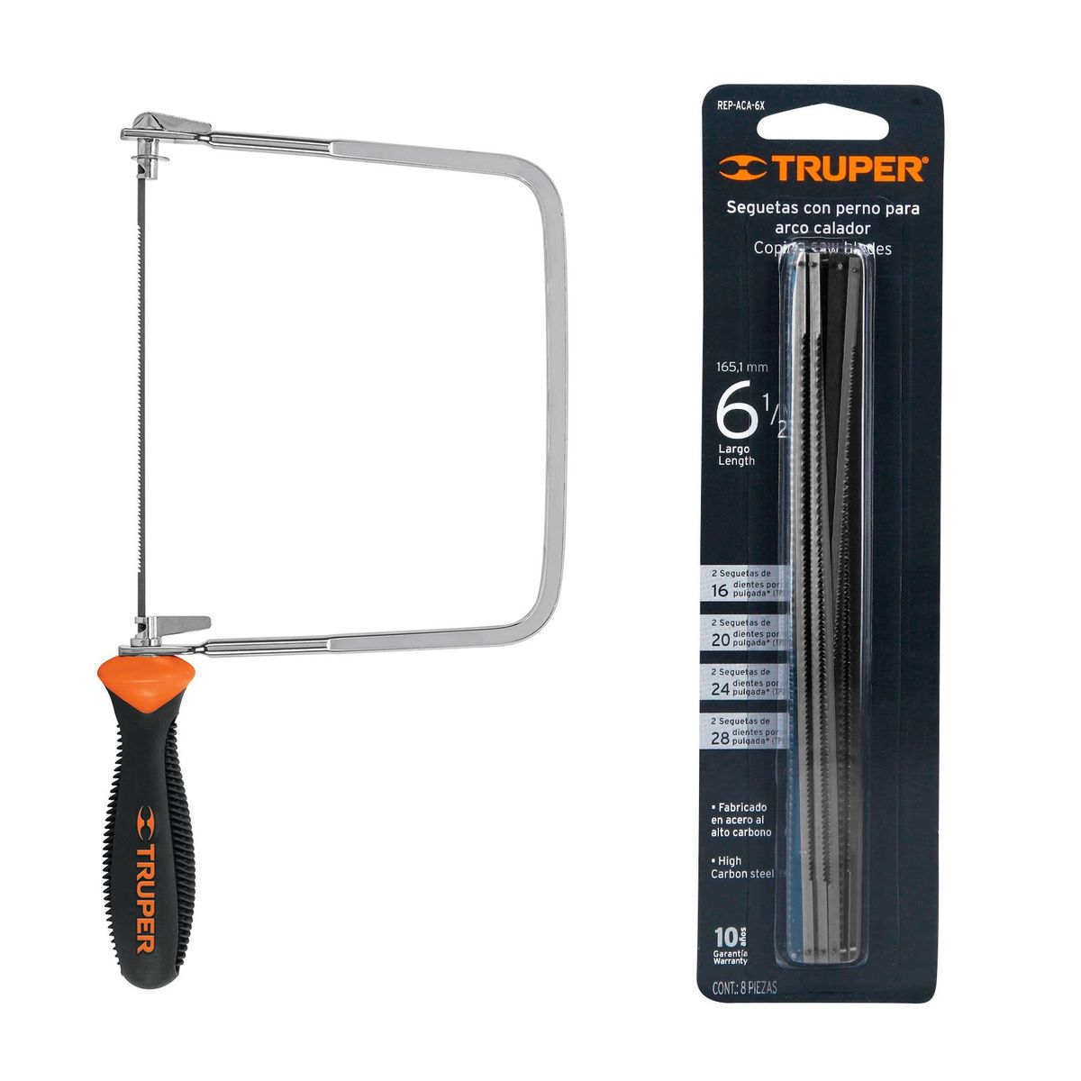 TRUPER - Arco de Sierra Calador 10221 Truper + Repuestos 10229 Truper