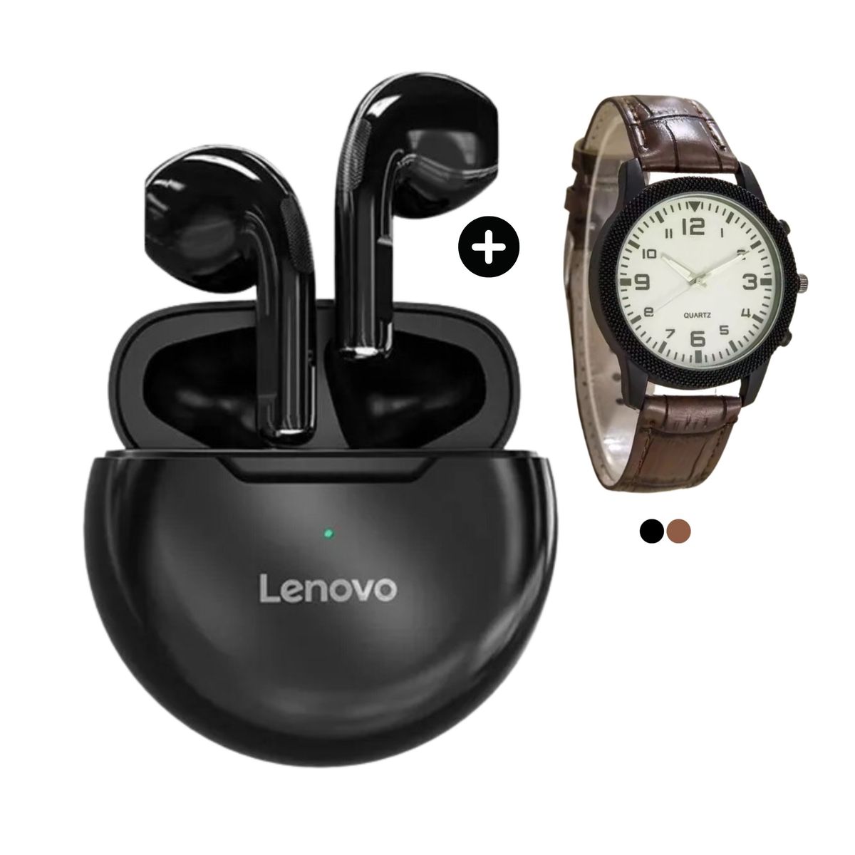 LENOVO - Audifonos Bluetooth Lenovo HT38 + Reloj Analogico de Regalo