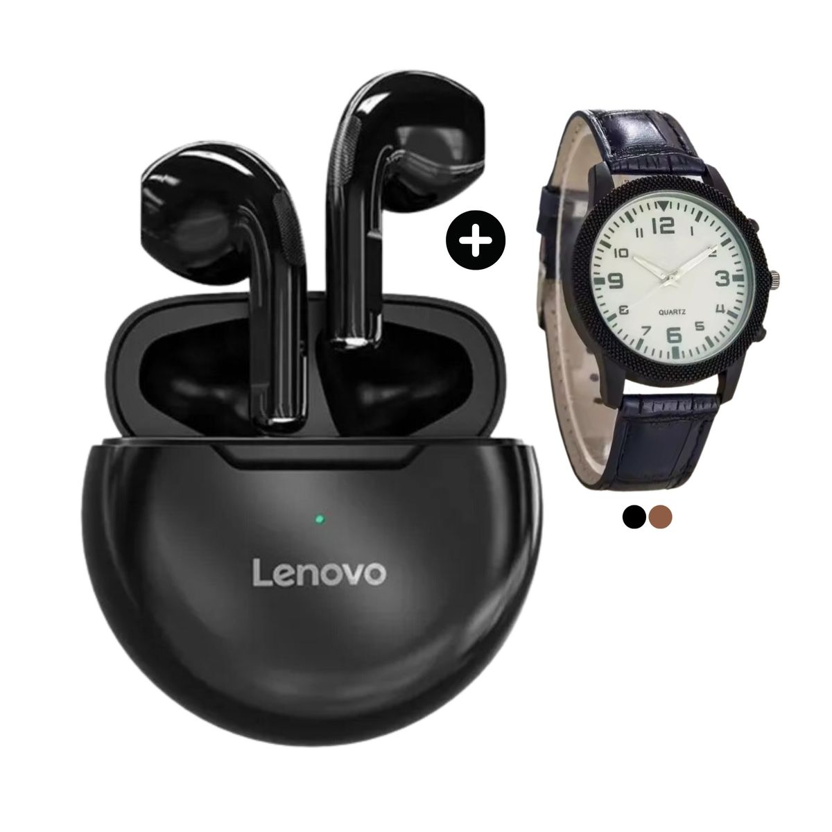 LENOVO - Audifonos Bluetooth Lenovo HT38 + Reloj Analogico de Regalo