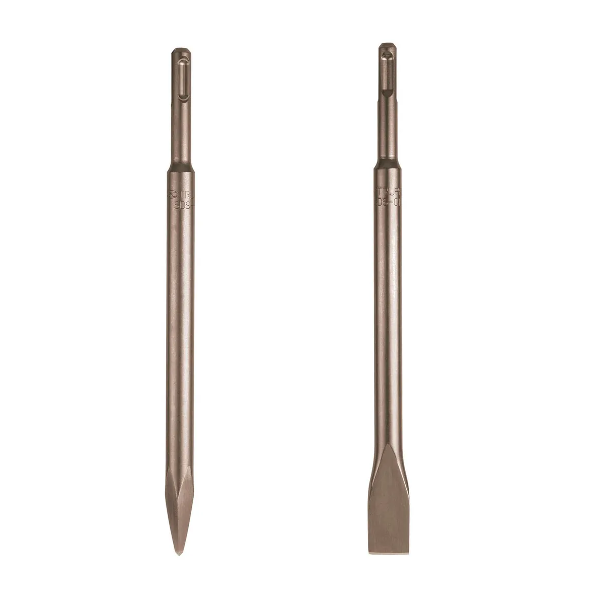 TRUPER - Cincel Punta y Plano SDS Plus para Concreto Rotomartillo Truper