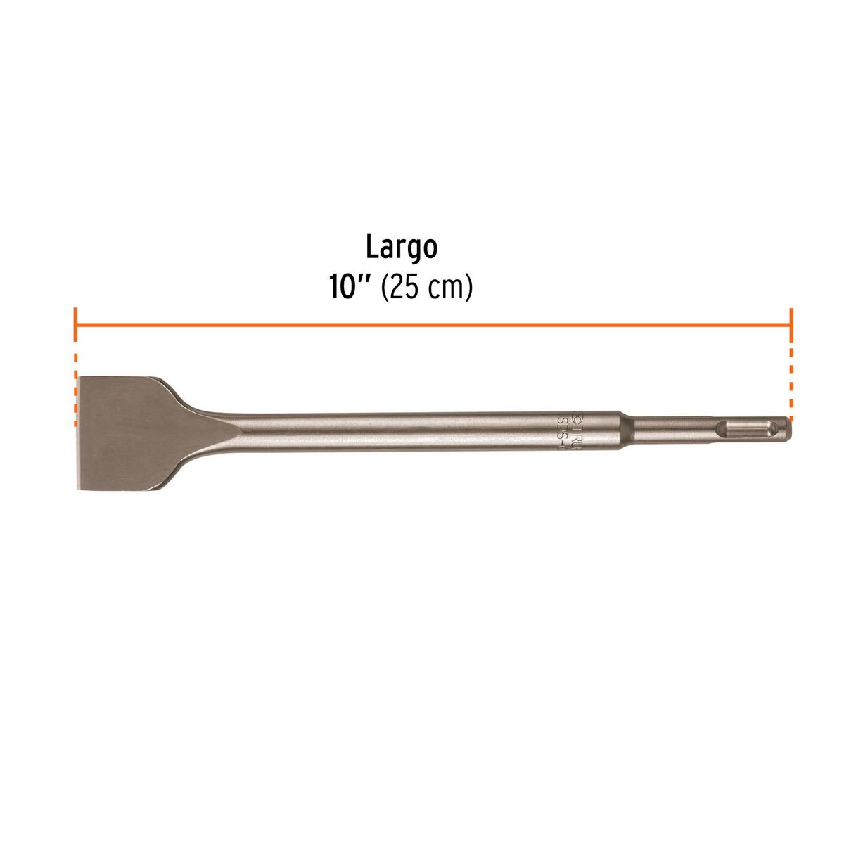 Truper - Cincel 1 1/2" Plano Grueso Concreto Rotomartillo SDS Plus 12097 Truper