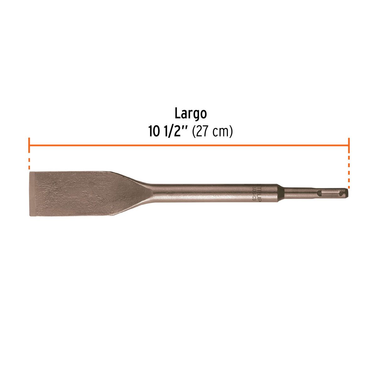 Truper - Cincel 1 1/2" Mayolica Concreto Rotomartillo SDS Plus 13925 Truper