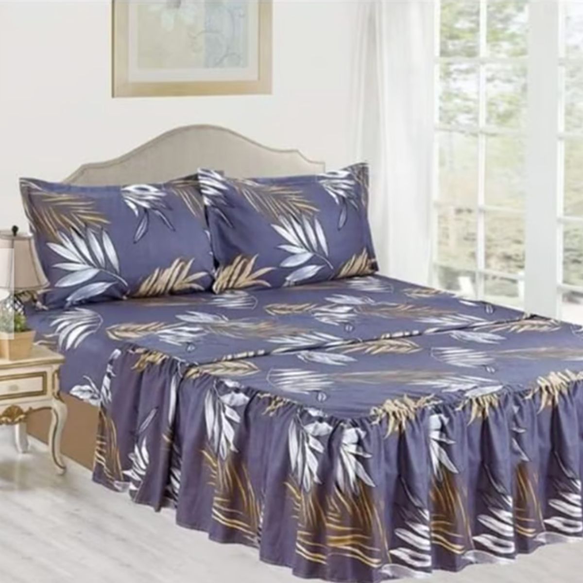 CASATEX - Juego de Sábanas Con Blonda 4 Piezas - 1.5 Plazas Casatex