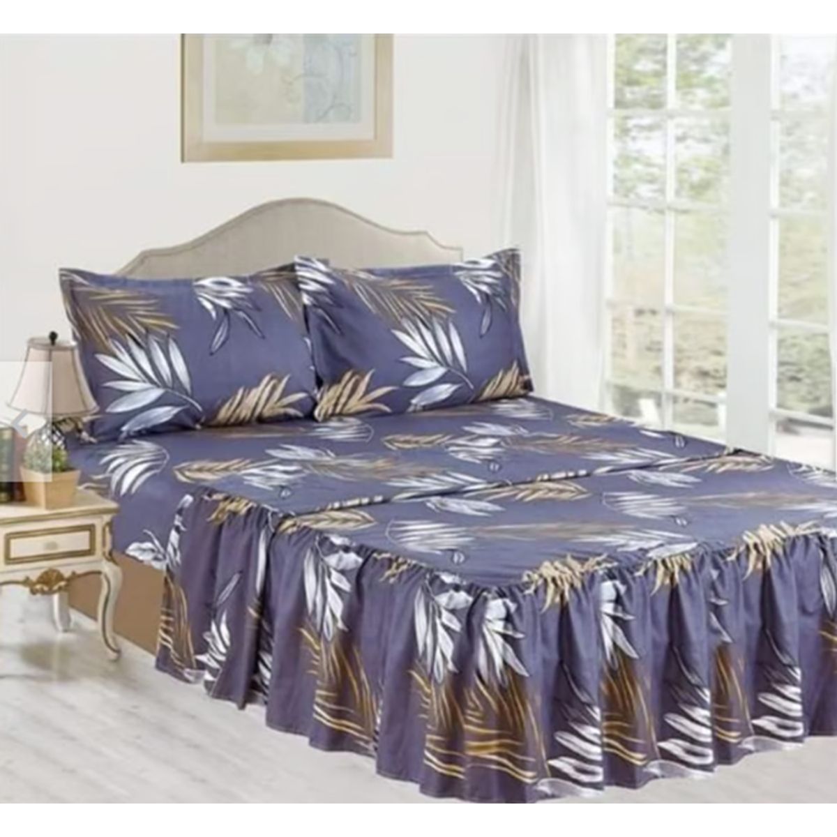 CASATEX - Juego de Sábanas Con Blonda 4 Piezas - 1.5 Plazas Casatex