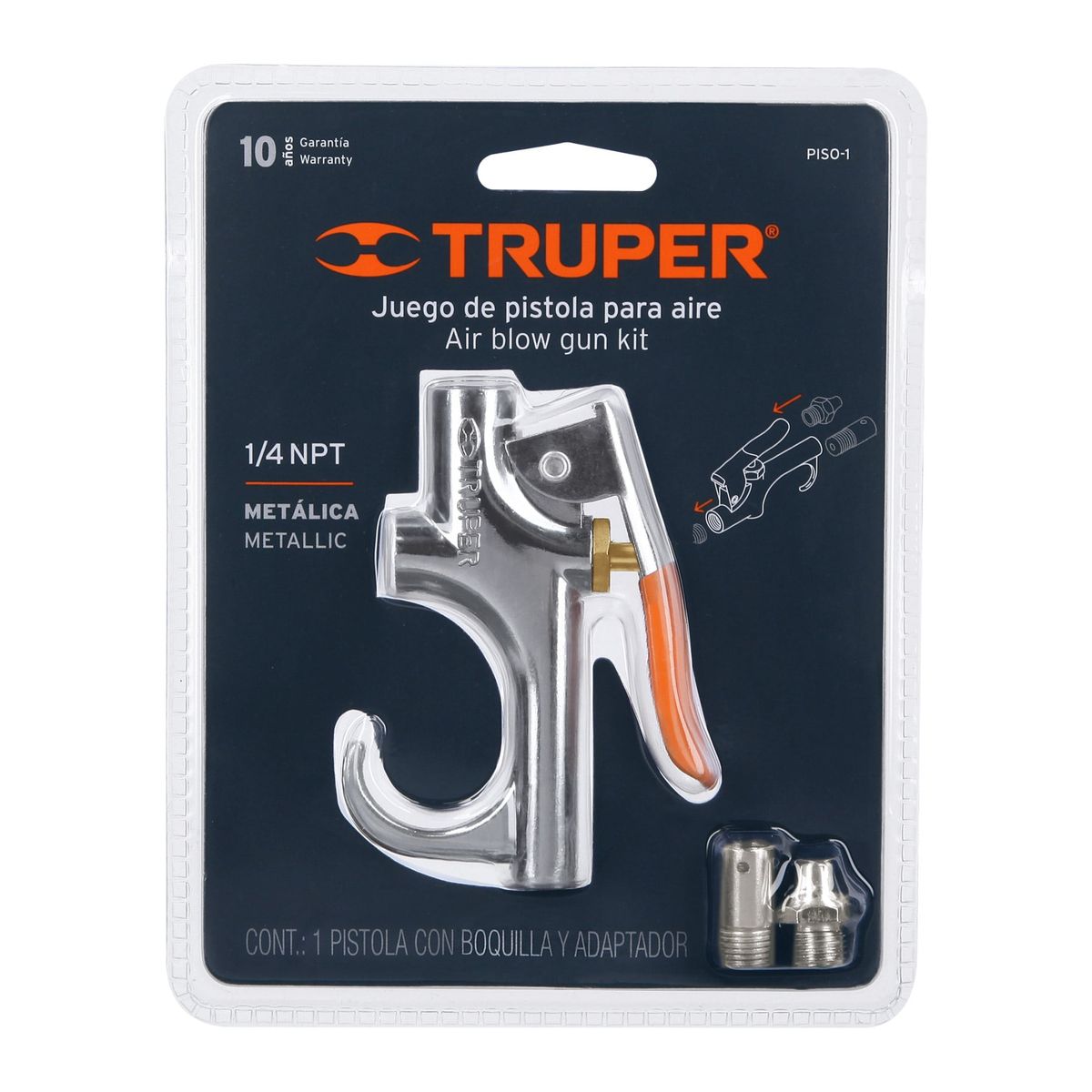 TRUPER - Pistola Metalica para Sopletear 19023 Truper