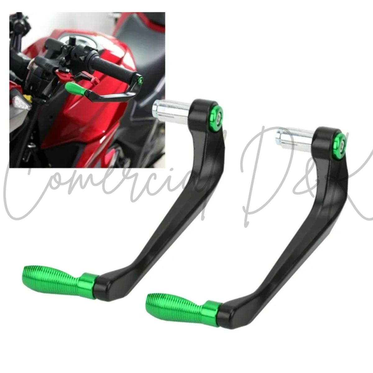 GENERICO - LEVERGUARDS VERDE MOTO-CICLISMO