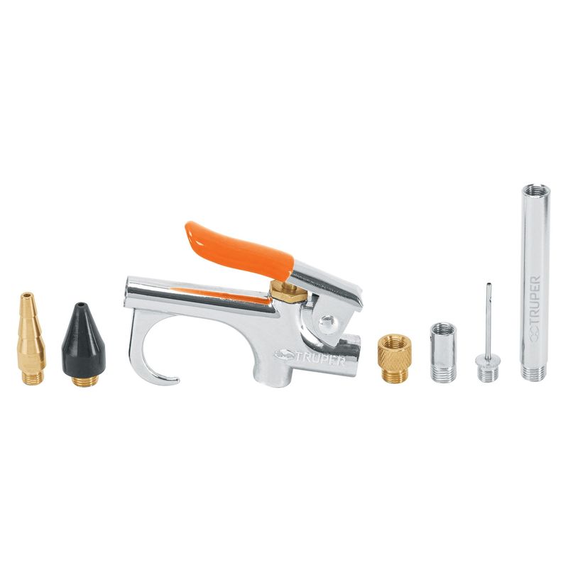 TRUPER - Juego de Pistola Sopleteadora con boquillas y Accesorios 19078 Truper