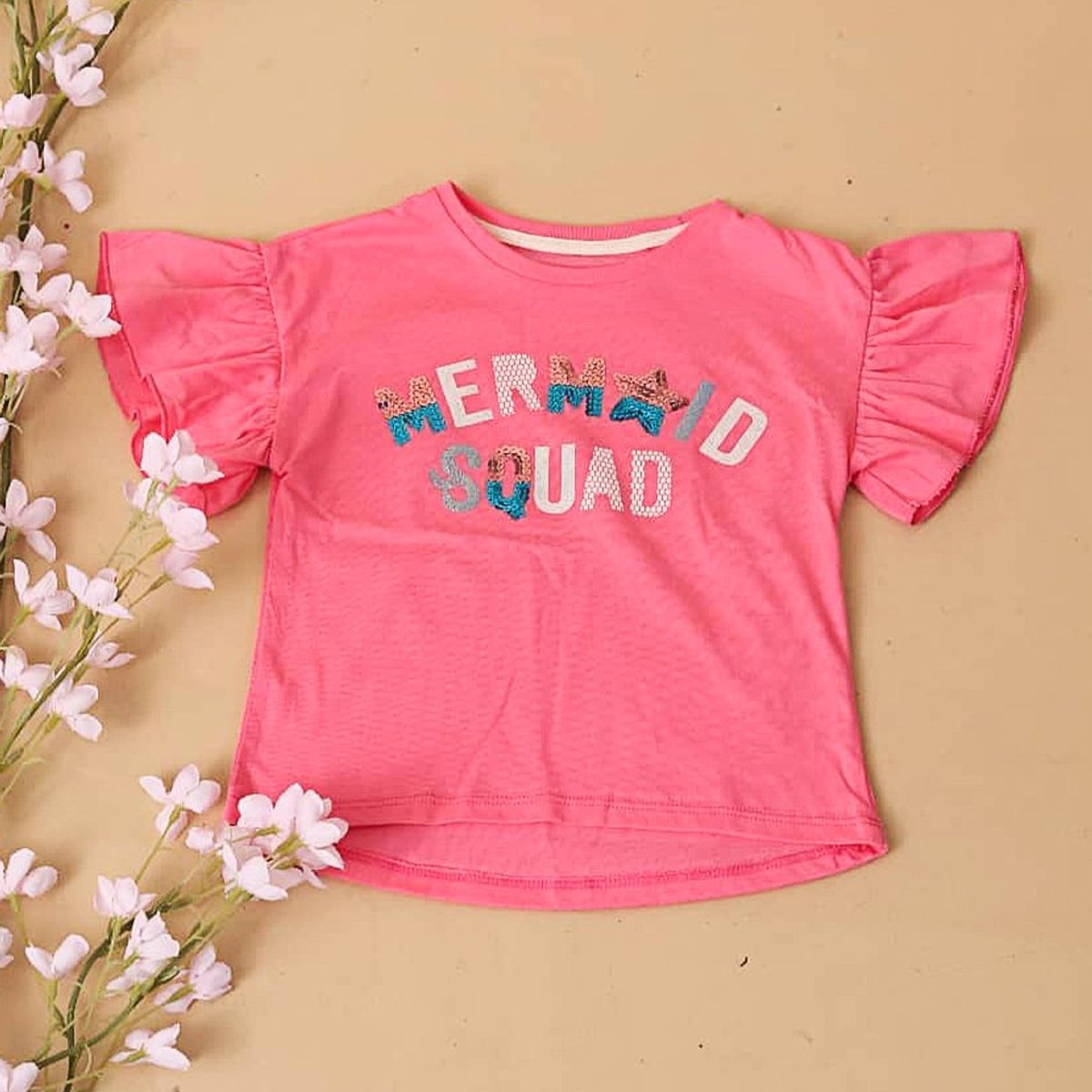 GENERICO - Polo Básico Niña Cuello Redondo Alto Samantha Color Fucsia Estacion 108