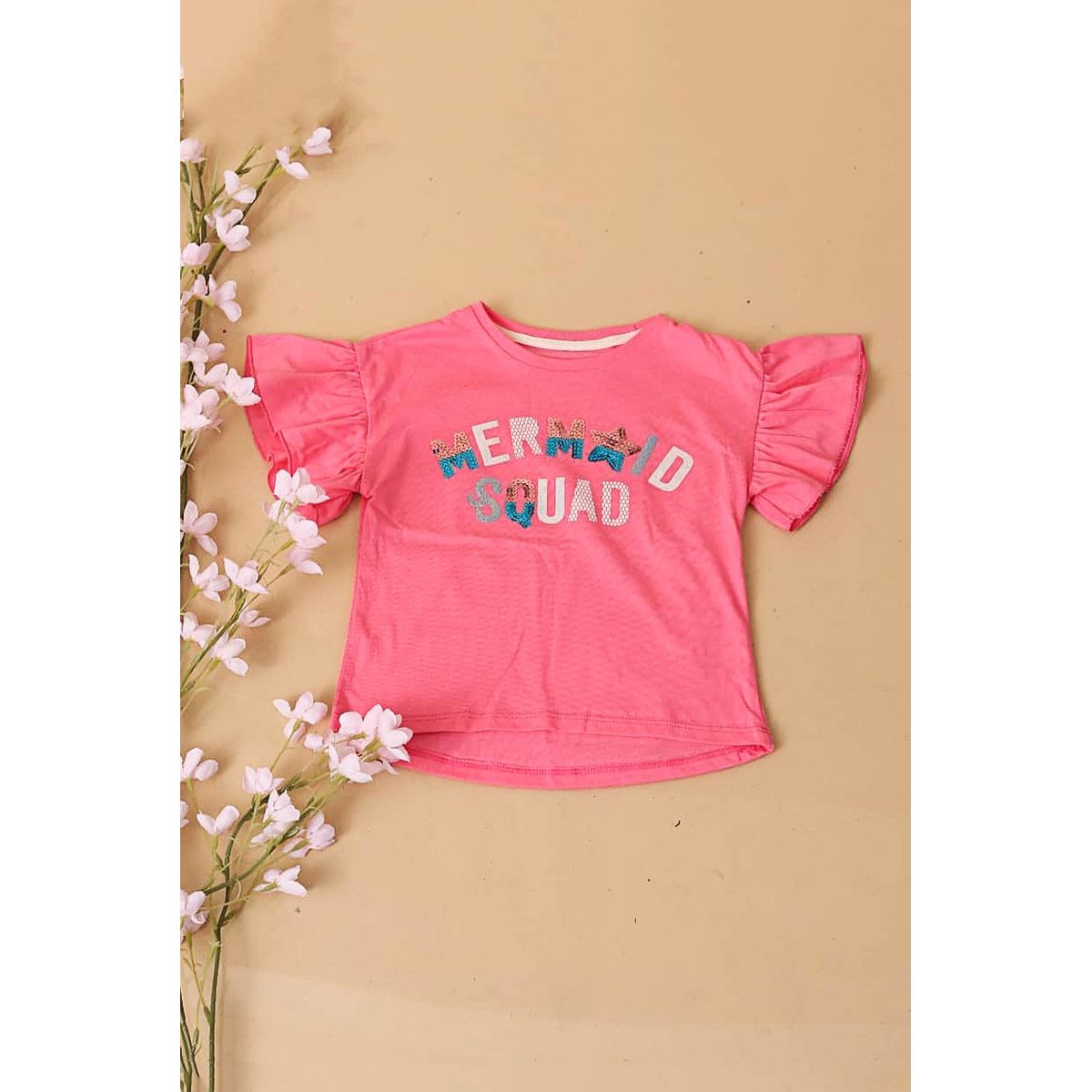 GENERICO - Polo Básico Niña Cuello Redondo Alto Samantha Color Fucsia Estacion 108