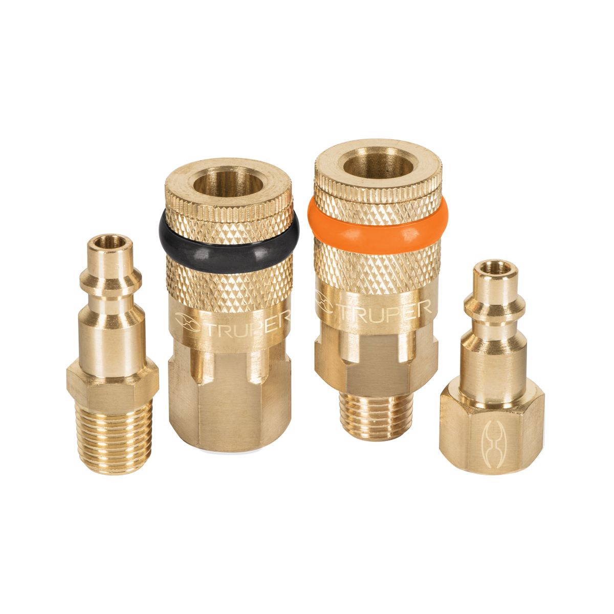 TRUPER - Conectores y Acoples Rapidos 4 Uni para compresora 19080 Truper