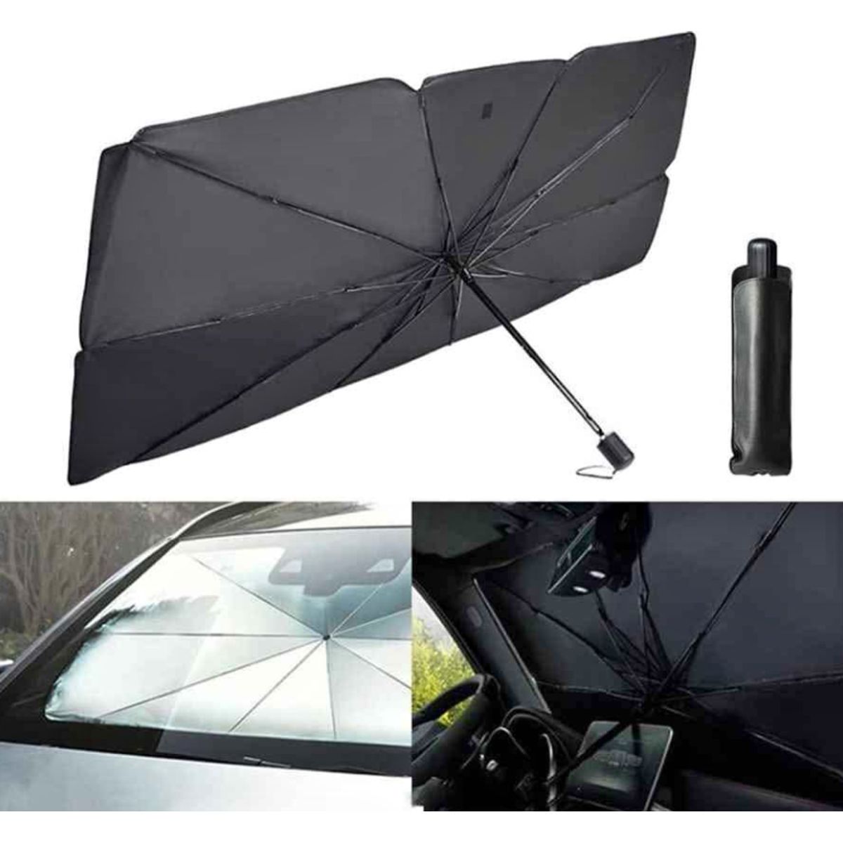 GENERICO - Parasol Tapasol para Carros Autos - Negro