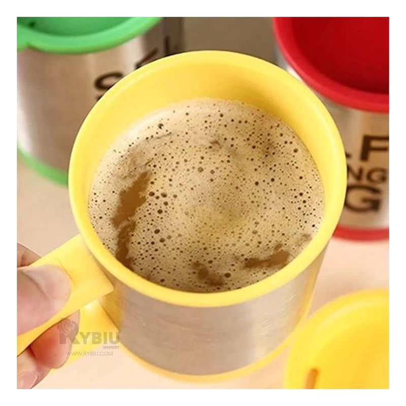 GENERICO - Taza para Juntar con Recargas en Amarillo Y+Regalo Stickers