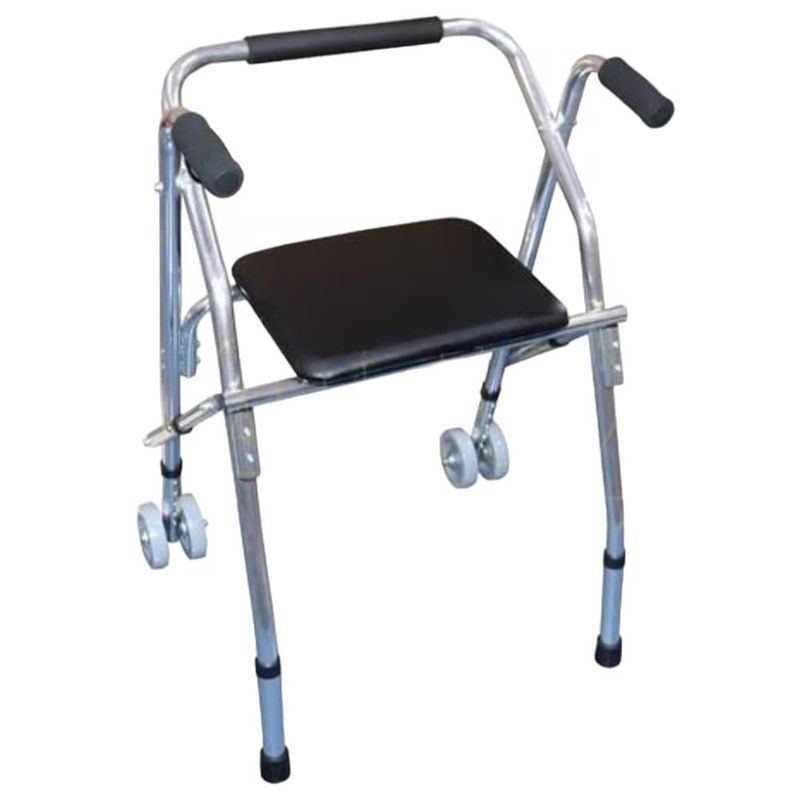 GENERICO - Andador con Ruedas con Asiento Rígido Importado