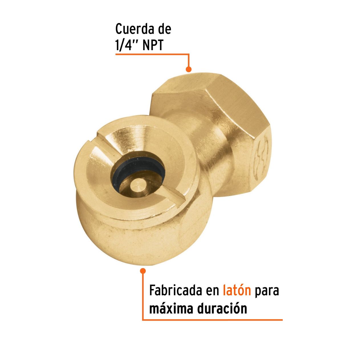TRUPER - Inflador Cableza para Llantas Hembra 19088 Truper