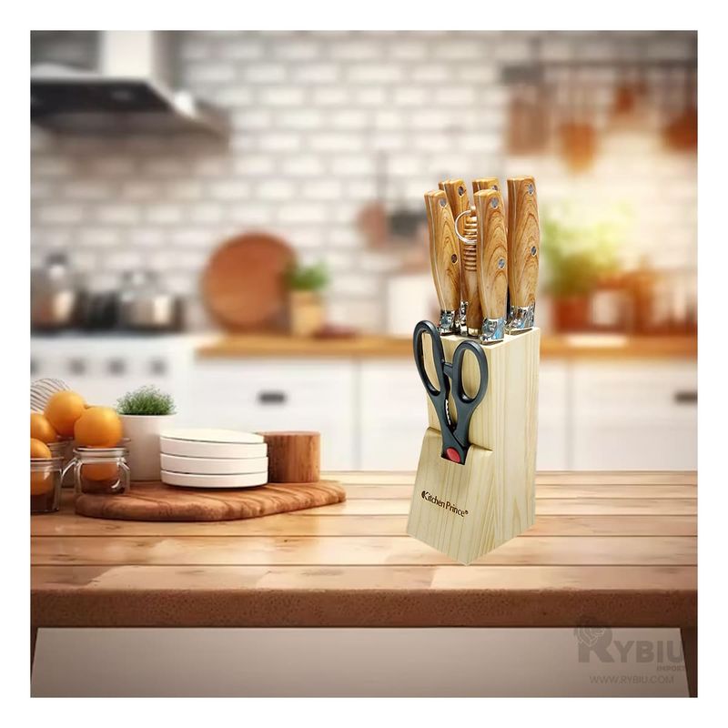 RYBIU IMPORT - Set Resistente de Madera Y+Papel de Regalo