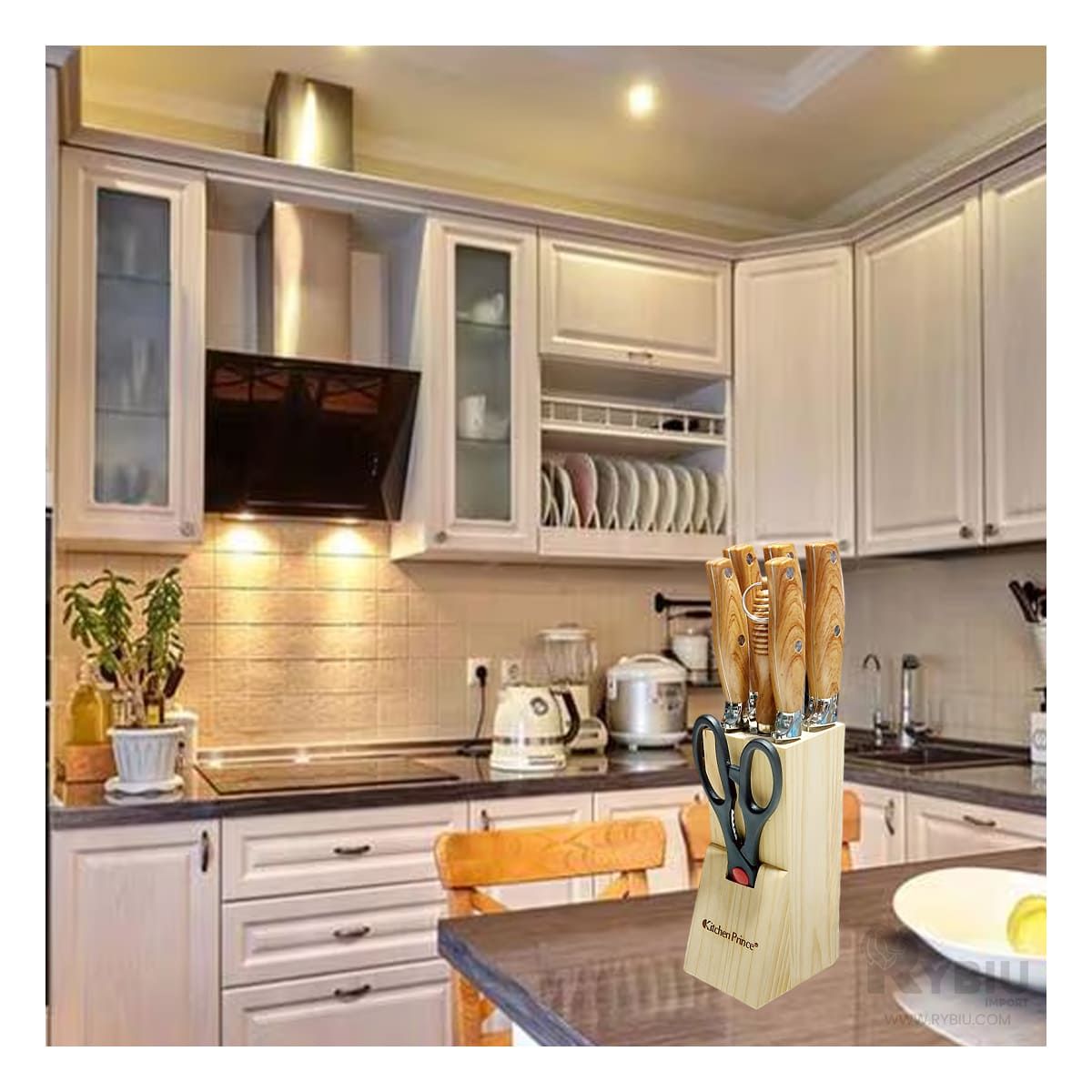 RYBIU IMPORT - Set Util y Funcional de Madera Y+Regalo Agendita