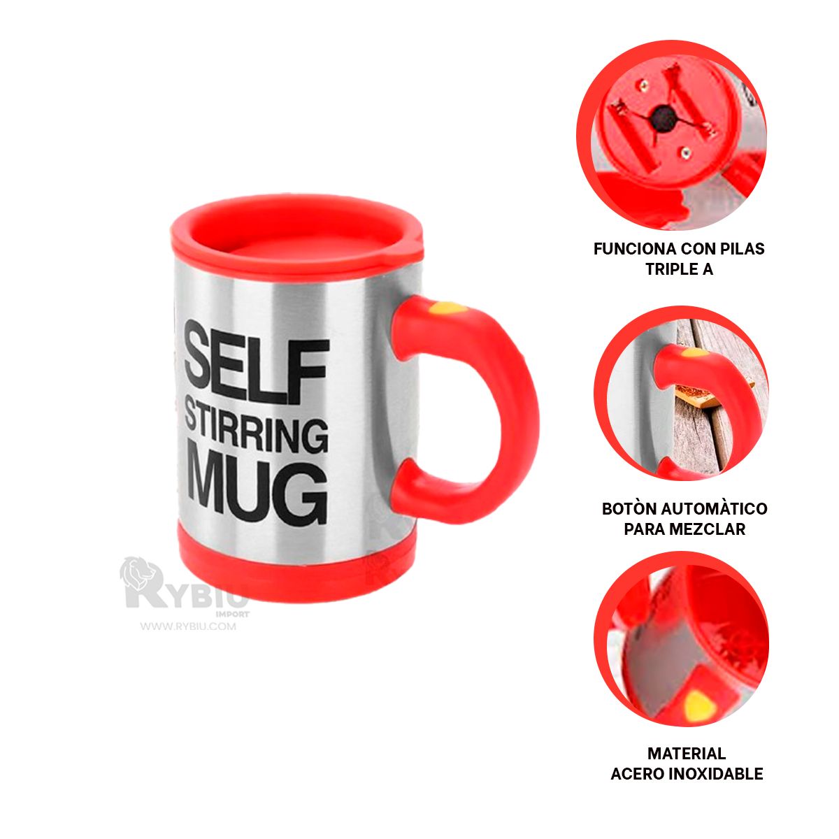 GENERICO - Frasco para Leche de 400ml en Rojo Y+Post-it Adhesivos