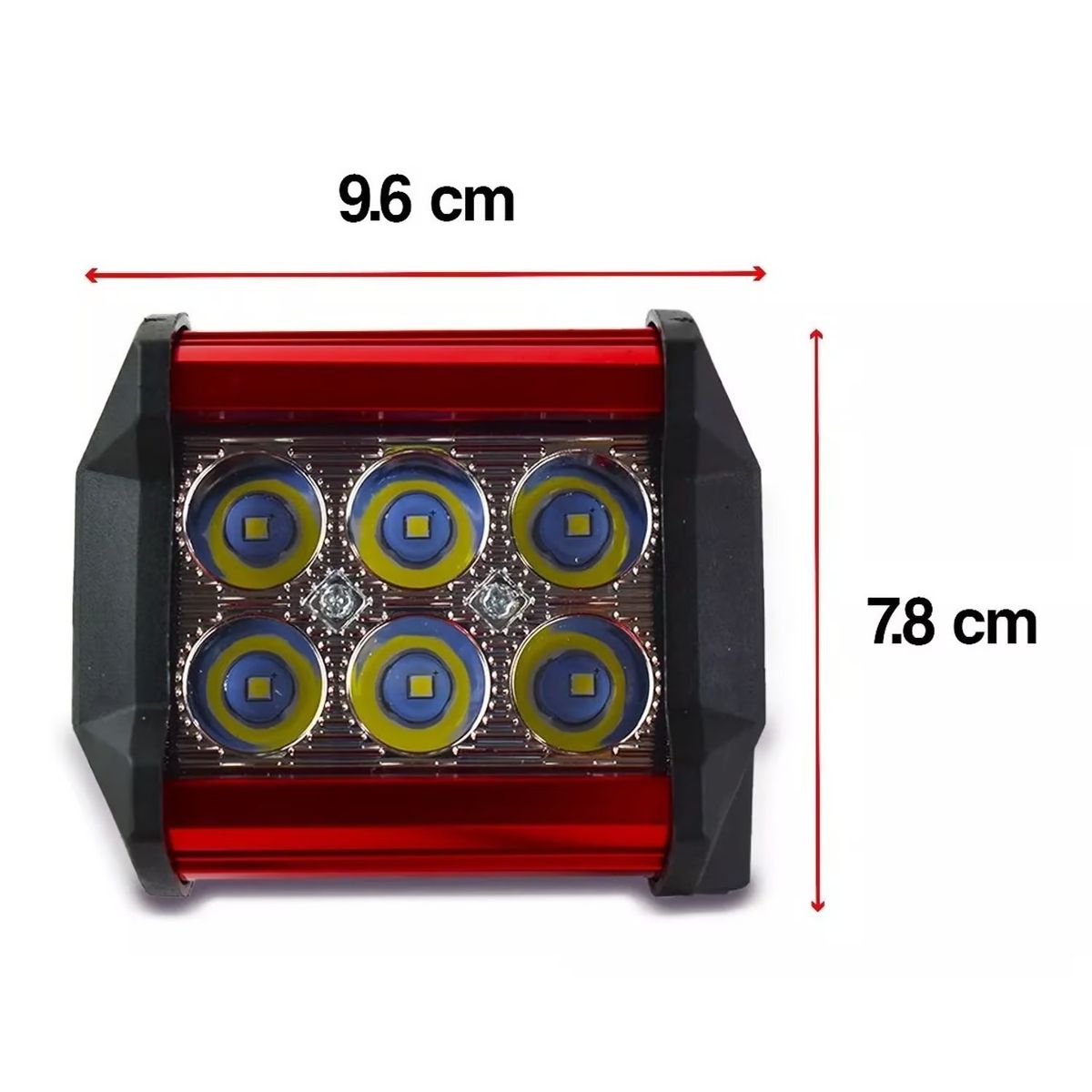 GENERICO - Par Faro 6 Hiper Led 4x2 Aux. Dually C/estrobo