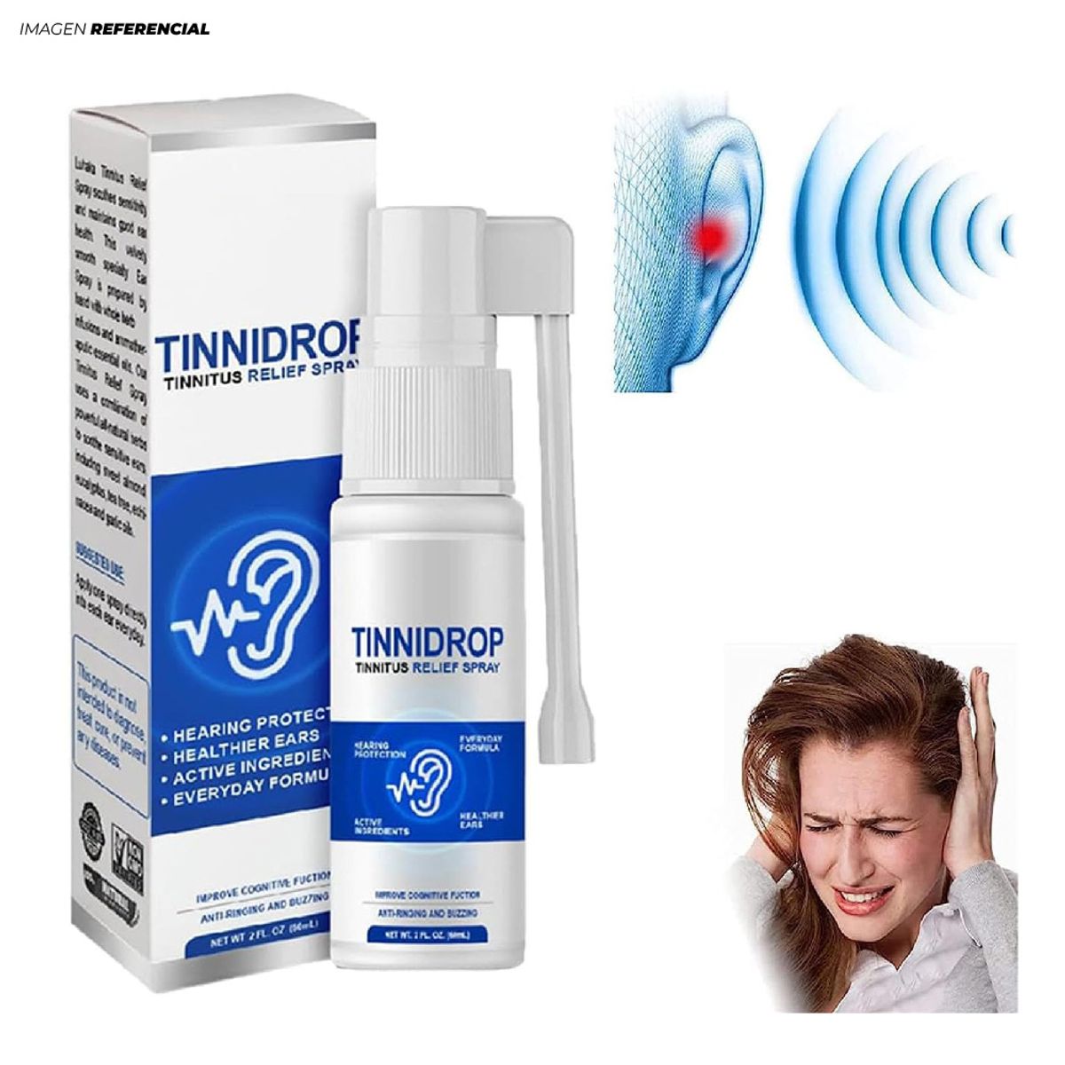 GENERICO - Spray para aliviar la Tinnitus Tinnidrop de 60 ml