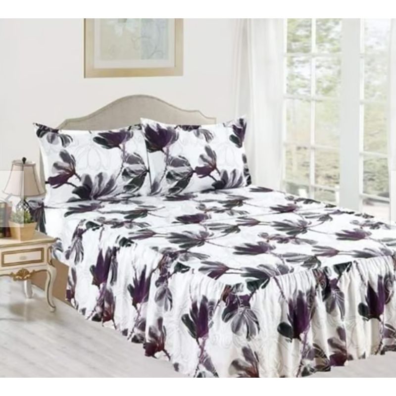 CASATEX - Juego de Sábanas Con Blonda 4 Piezas - 1.5 Plazas Casatex