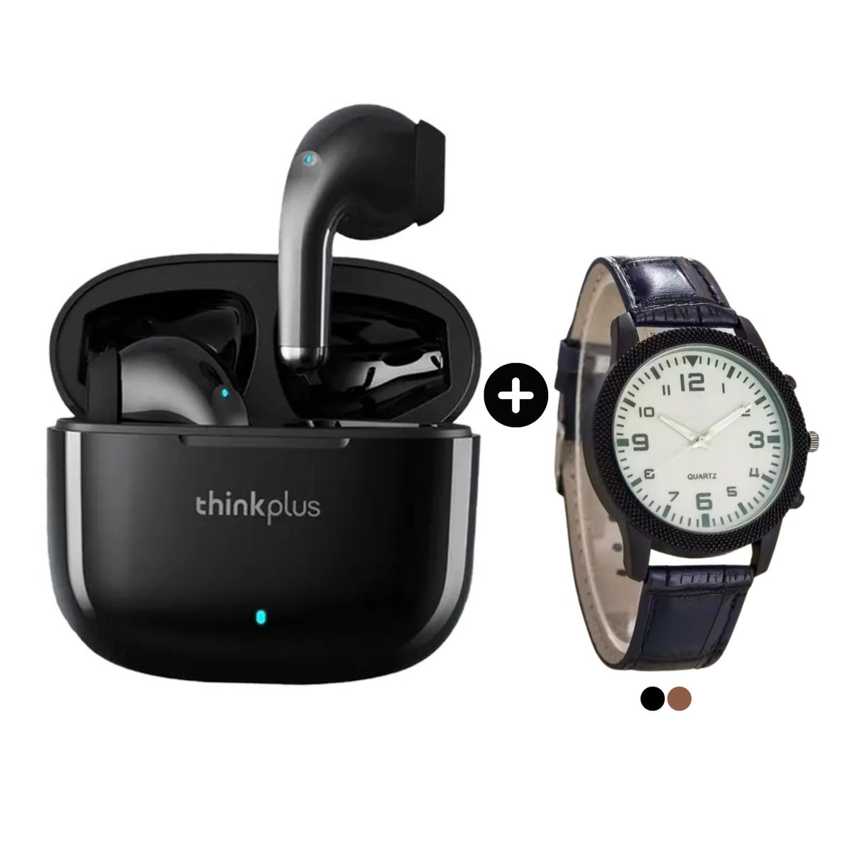 LENOVO - Audífonos Bluetooth LP40 PRO + Reloj Analógico de regalo