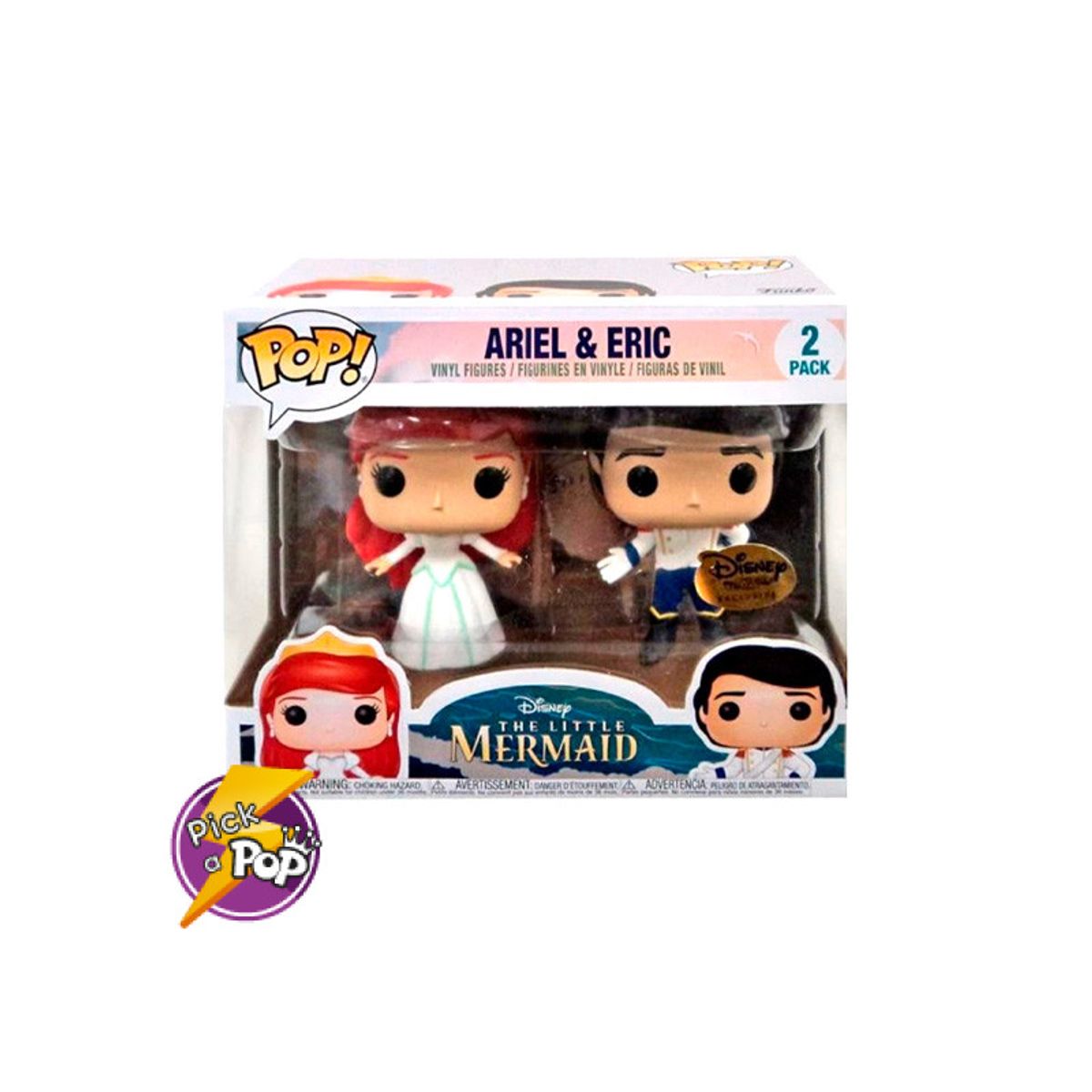FUNKO - ARIEL Y ERIC LA SIRENITA BODA FUNKO POP 2 PACK