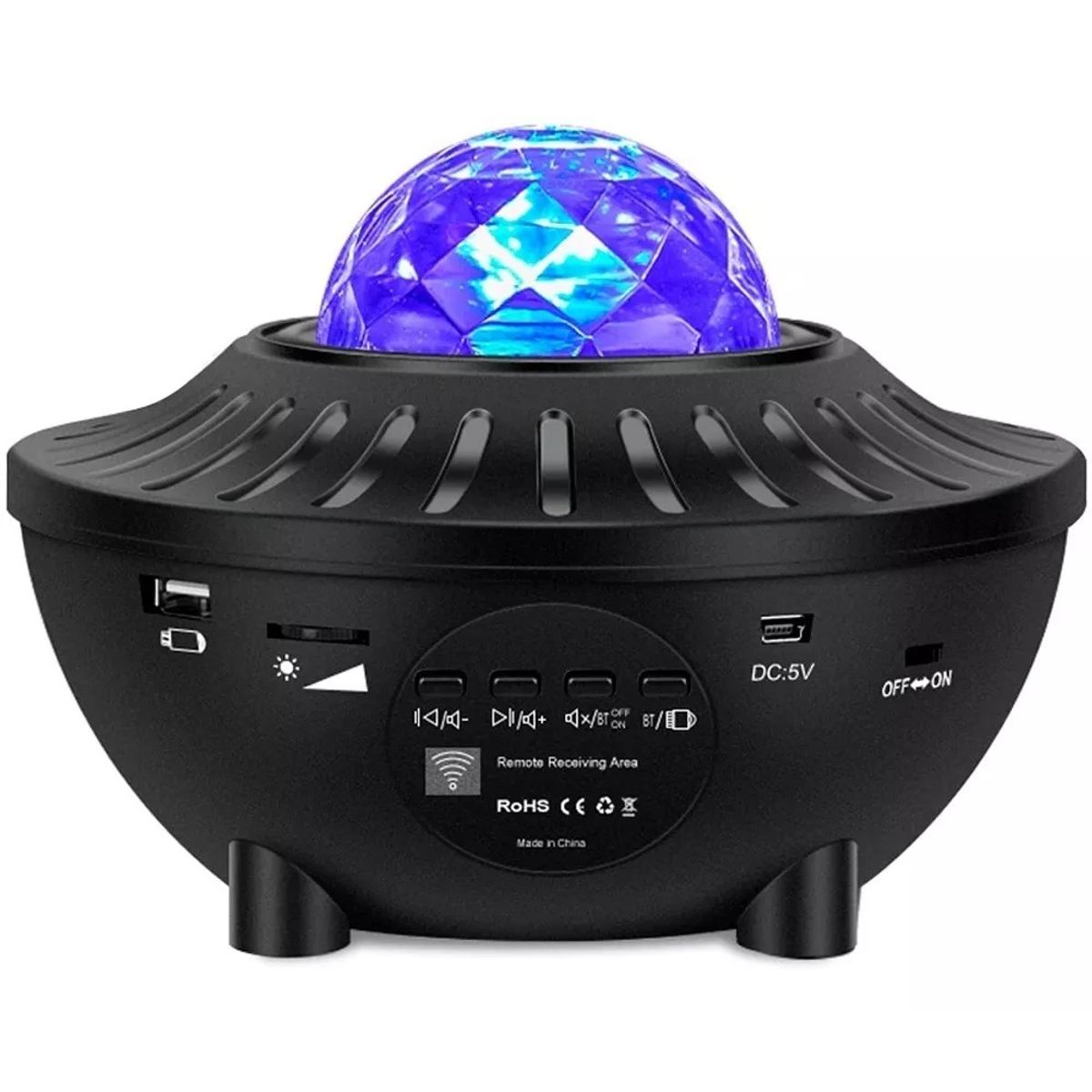 GENERICO - Proyector de Luces Galaxia Led Con Parlante Bluetooth Decorativo